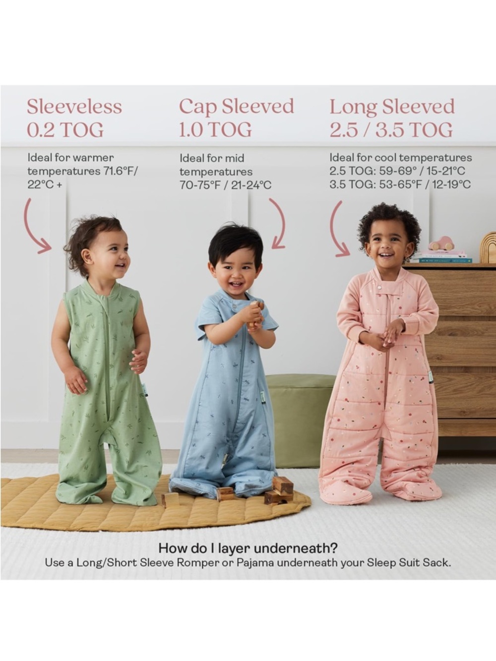 Ergo Pouch Australia Quilted Organic Cotton Baby Sleep Sack 8-24 months - Picture 16 of 16